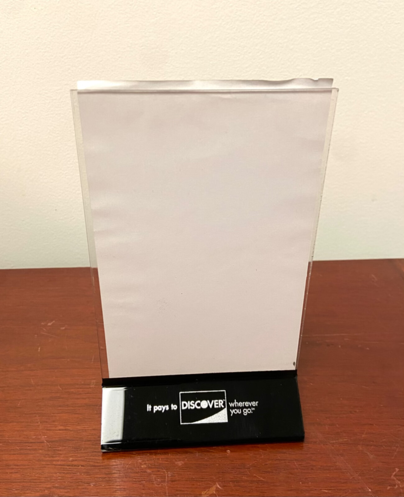 Discover Branded Countertop Card Display – Smaller Sized