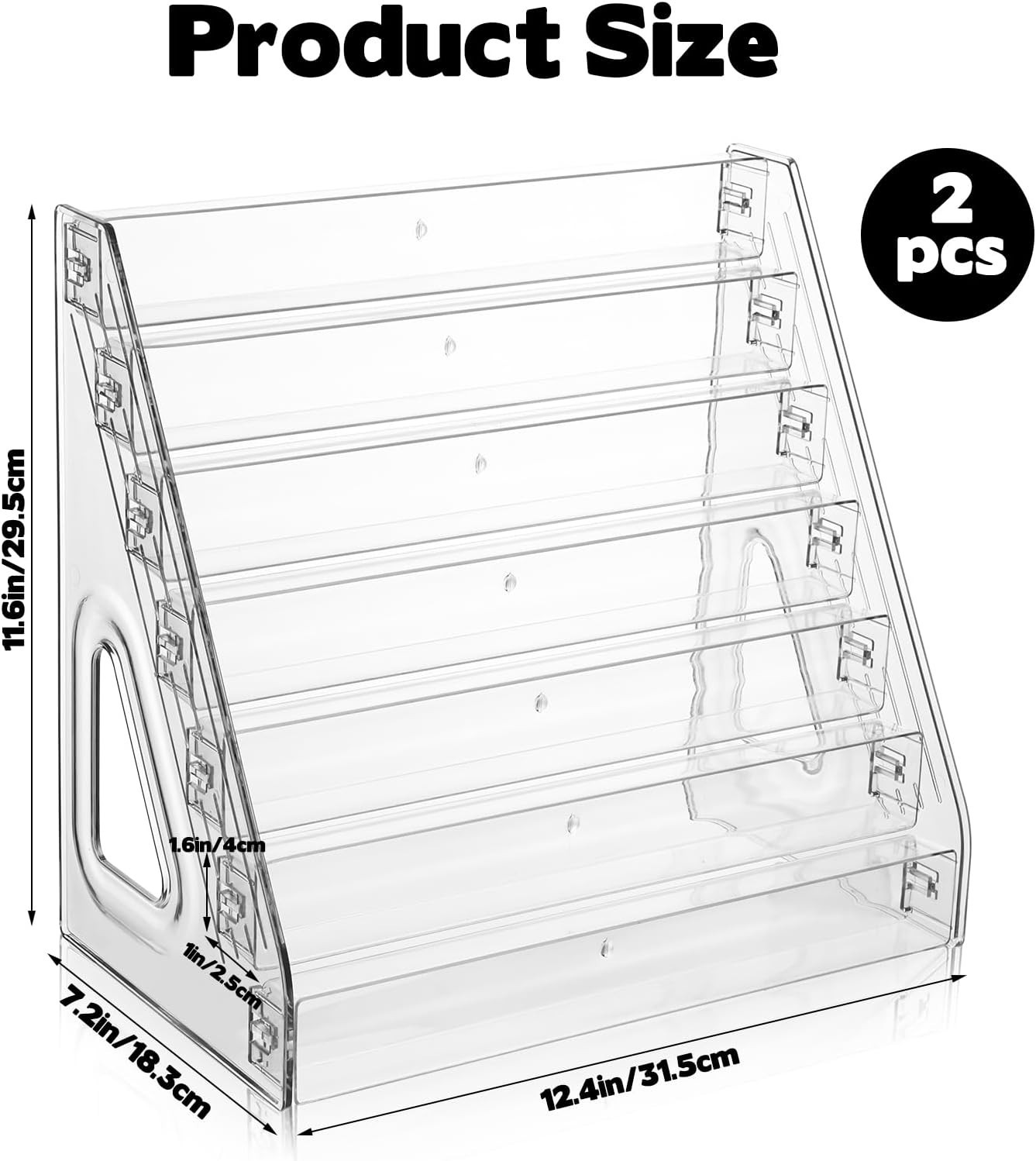 1 Or 2Pc 7 Layer Clear Display Shelf for Funko Pop Collectible Toy Display Shelf