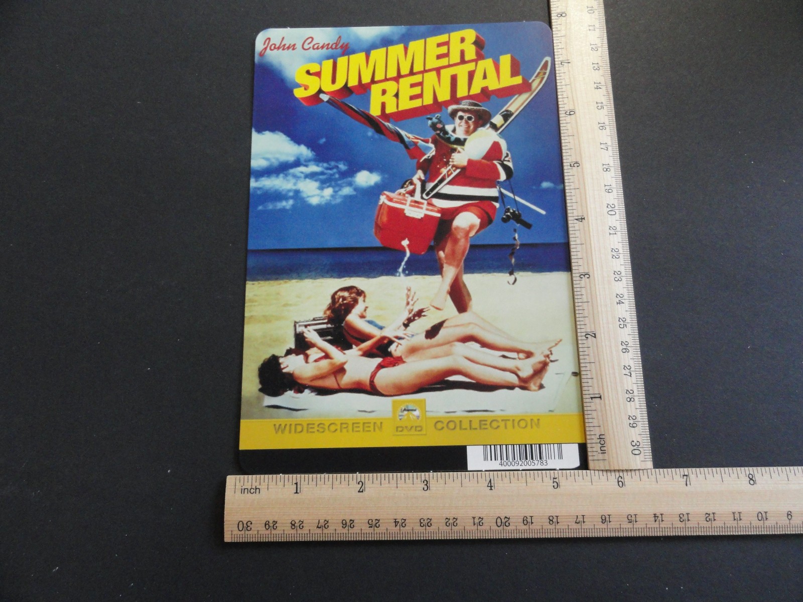 SUMMER RENTAL (JOHN CANDY) BLOCKBUSTER VIDEO STORE BACKER CARD
