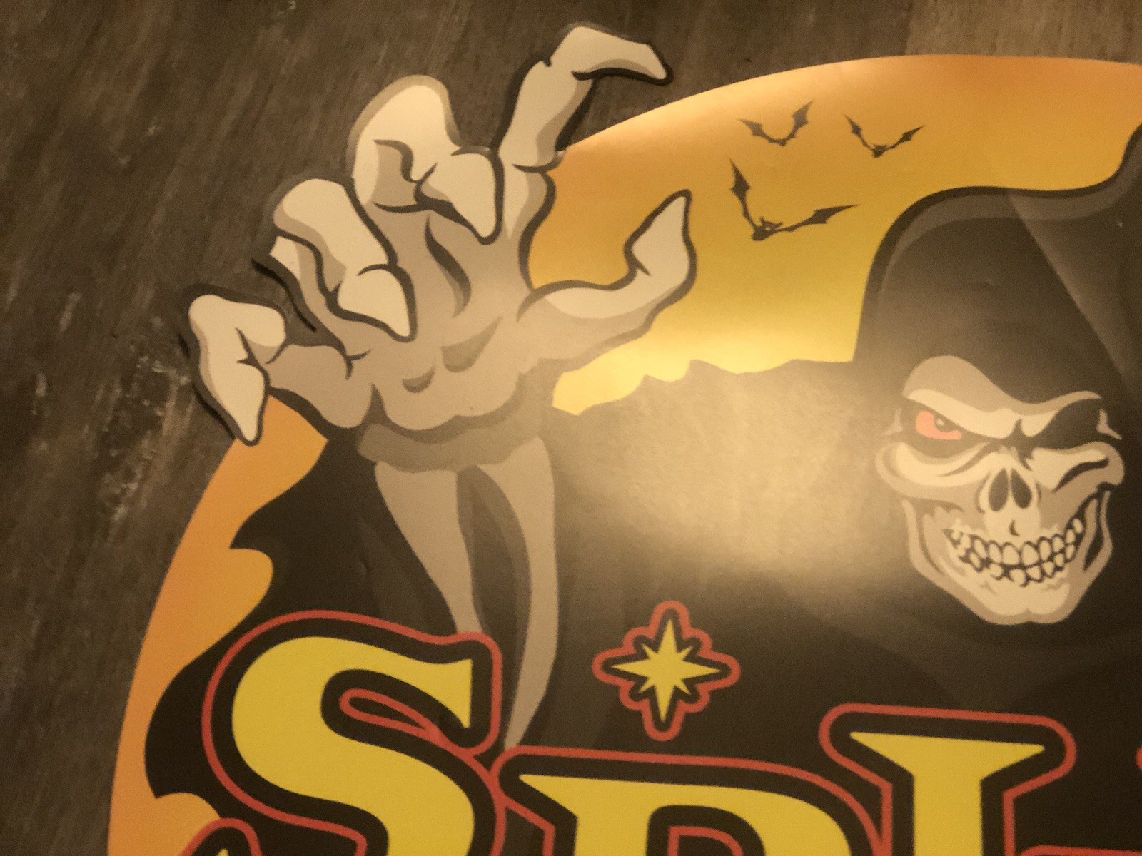 Spirit Halloween Jack The Reaper Mascot Window Door Cling 24×24 Double Sided ISE