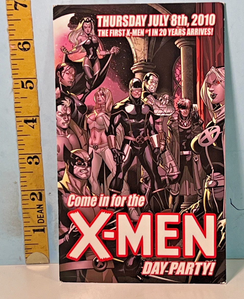 2010 Marvel characters come in for the X-men Day Party Promo Card