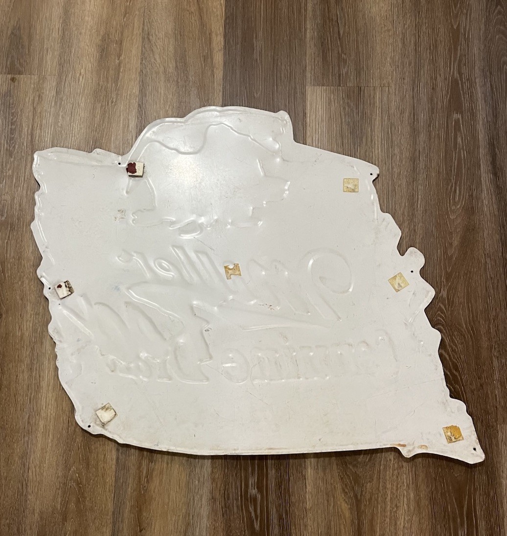 Miller Genuine Draft Rock Beer Sign Jimmy Page Plant Bar Advertising MGD 1995