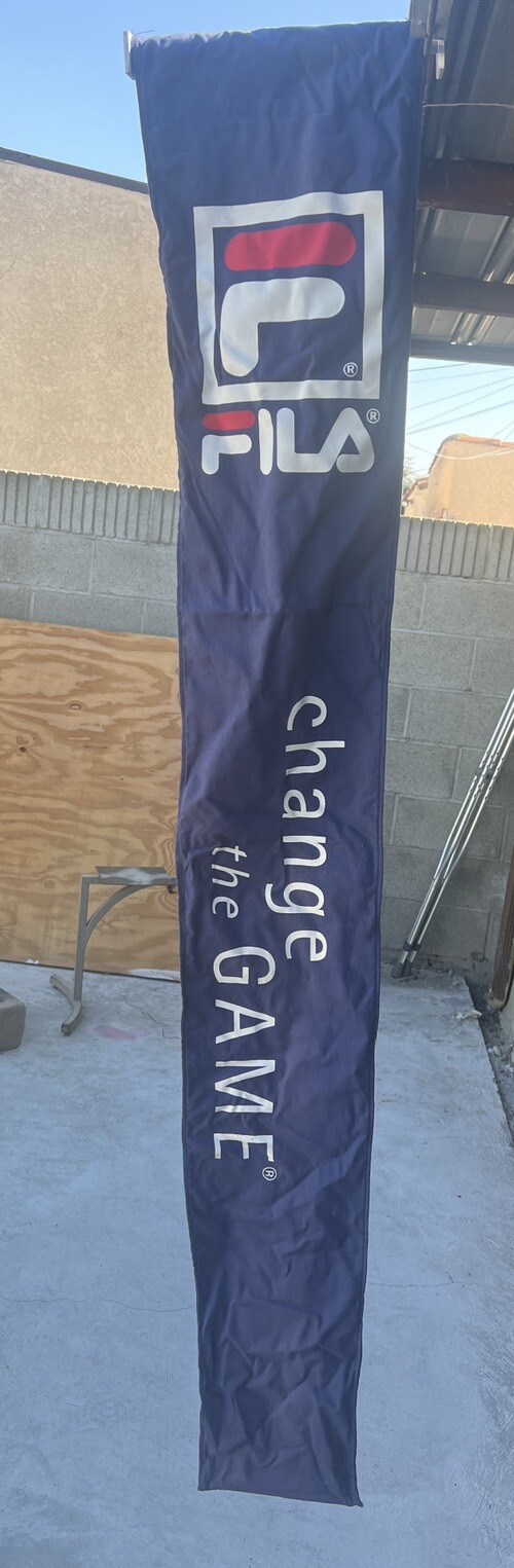 Vintage RARE 90s 5ft FILA Shoe Store Display Slat Wall Banner Basketball Tennis