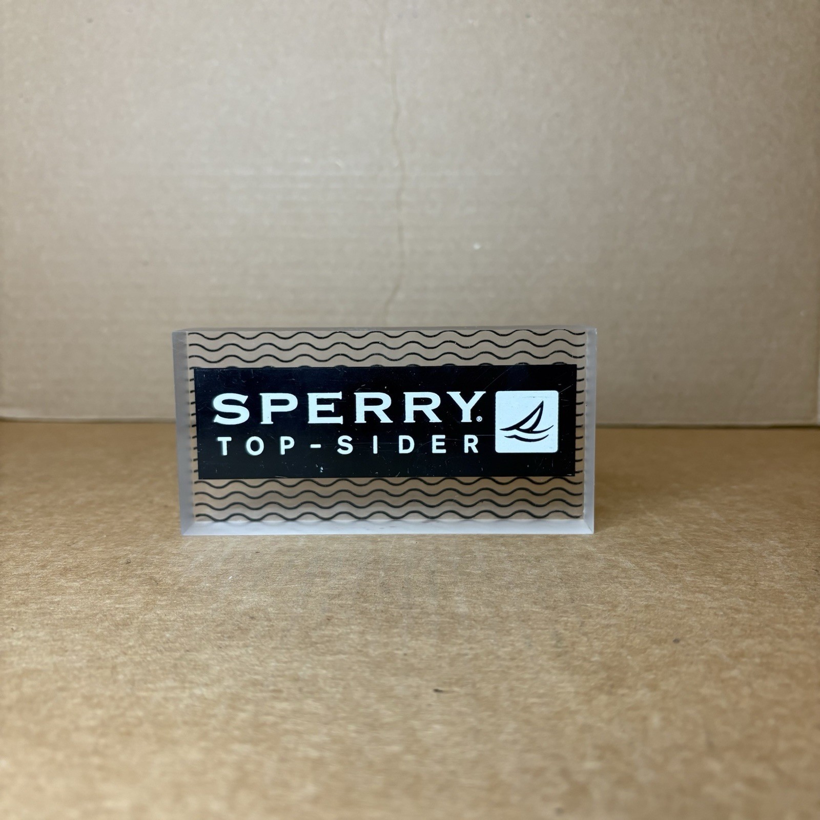 Sperry Top Sider Acrylic Store Retail Display Piece Boat Shoe Pre-owned Must Hav
