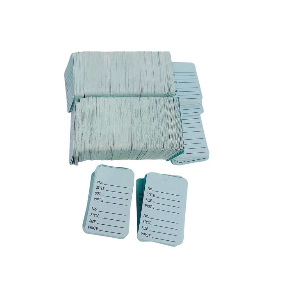 LIGHT BLUE 1000 PCS Large Perforated Hang Tags Coupon Price Paper Label Card