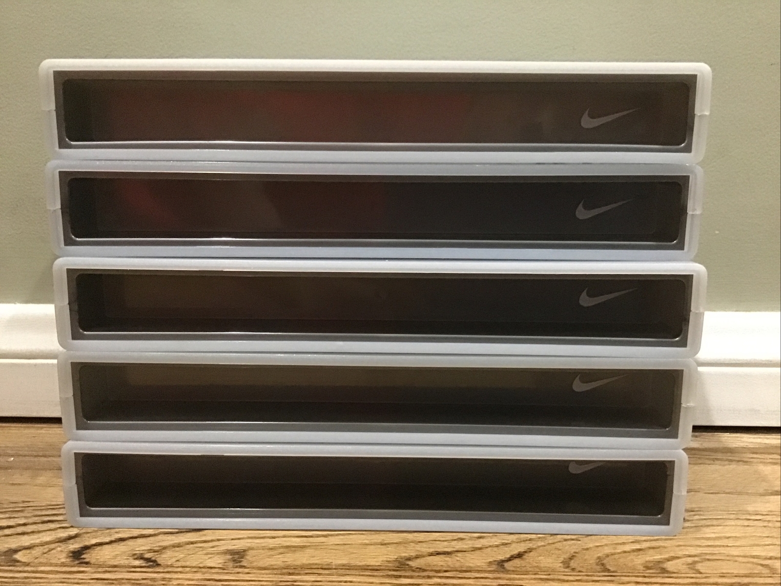 Lot Of 5 Nike Grey Slat Wall Shoe Displays