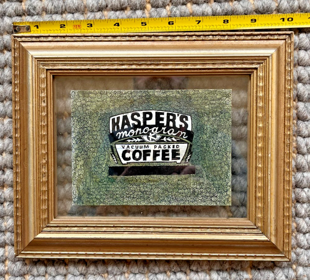 Original Hand-Drawn Kasper’s Monogram Coffee Illustration Art Board Signed 2003
