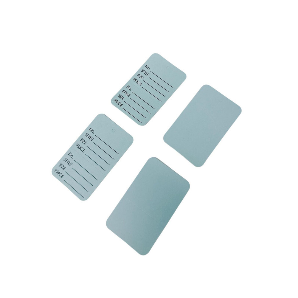 LIGHT BLUE 1000 PCS Large Perforated Hang Tags Coupon Price Paper Label Card