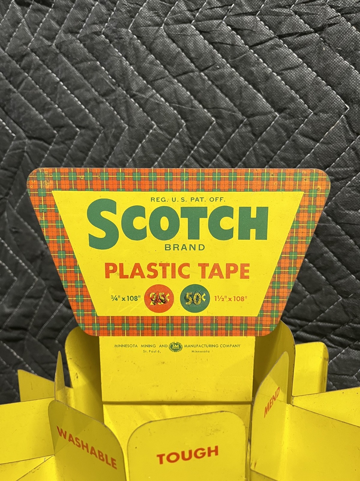 Vintage Original Scotch Tape Rotating Store Display