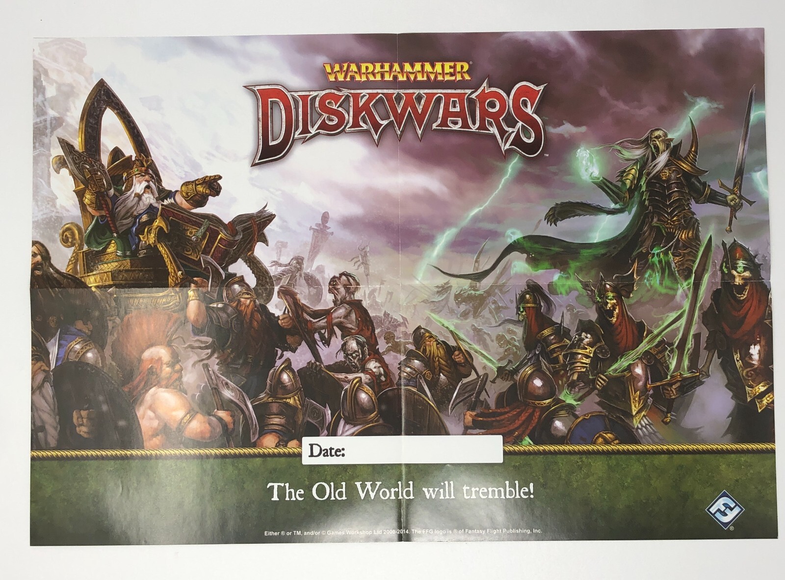 Warhammer Diskwars FFG Promo Posters (Set of 3) 13.5″ x 19.5″
