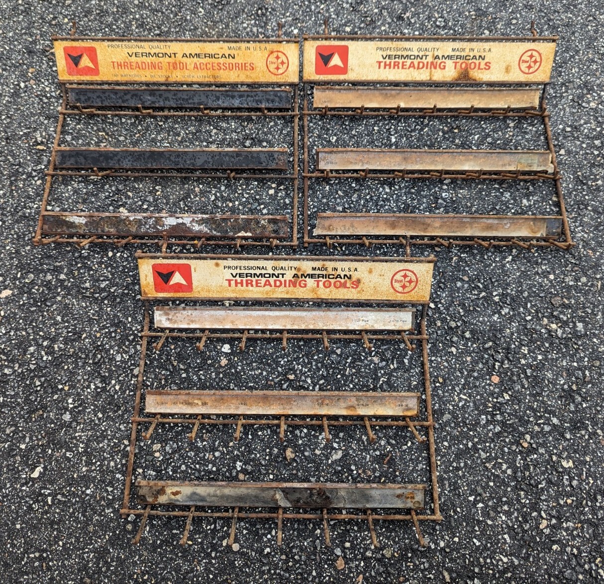 Vermont American Threading Tools Accessories Advertising Rack Holder Lot of 3