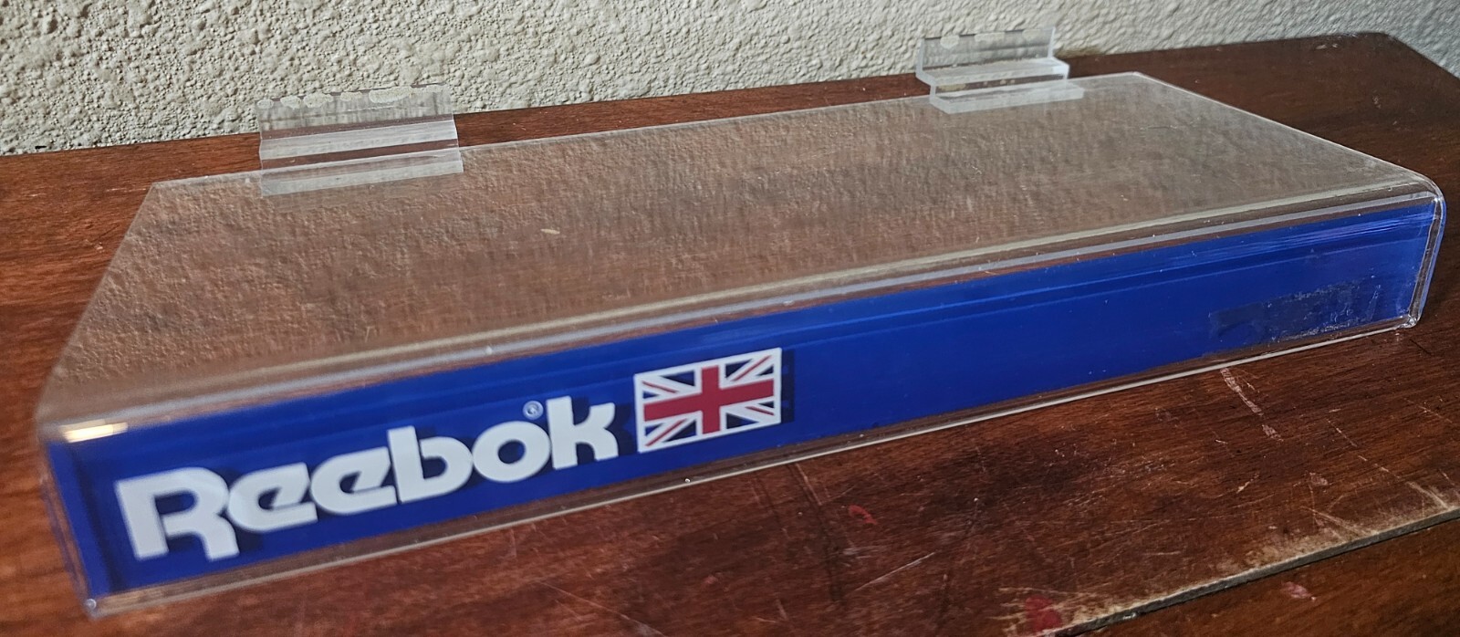 Vintage Reebok Shoes Plastic Advertising Store Display Shelf