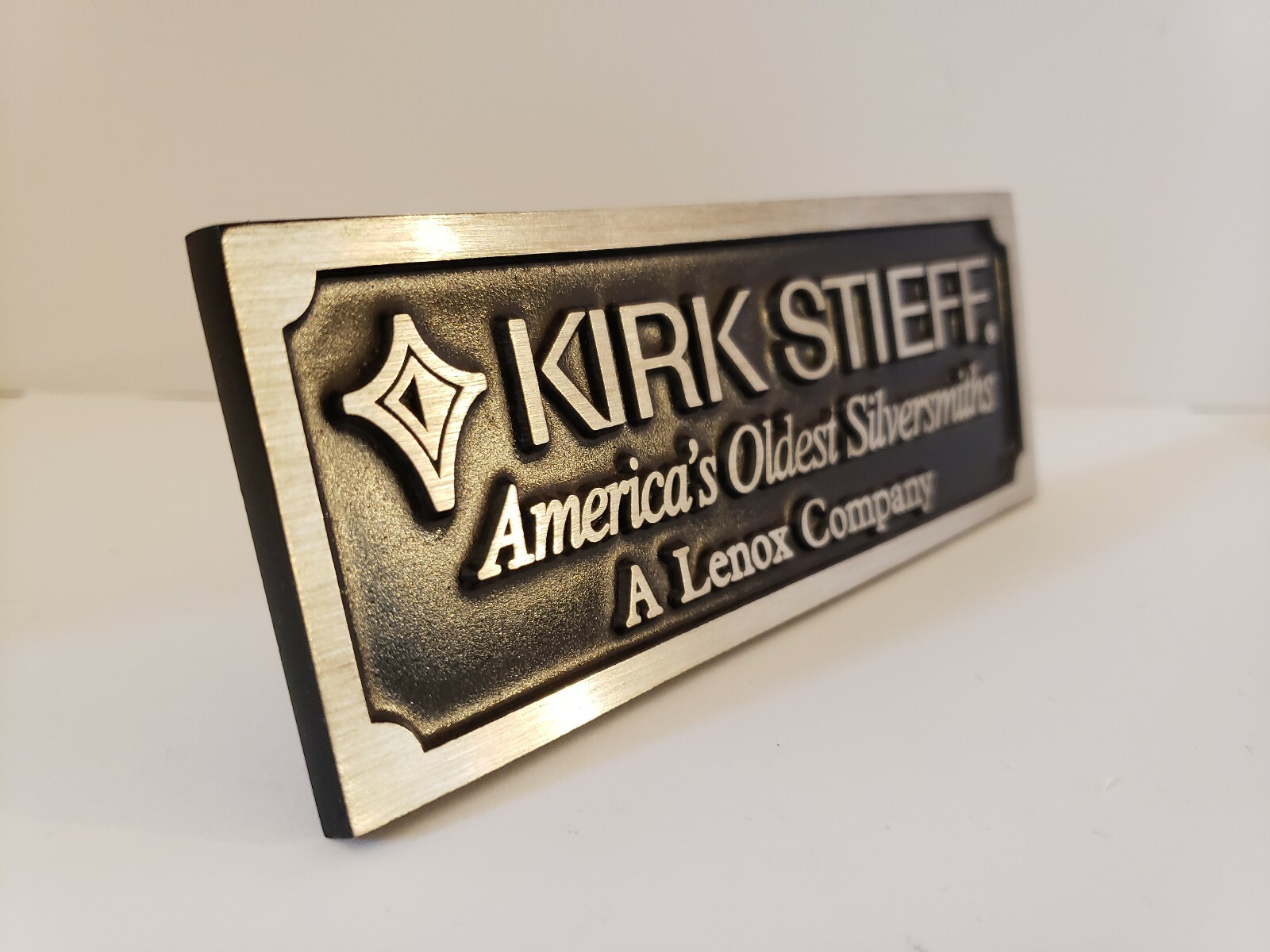 Vintage “KIRK STIEFF SILVERSMITHS” Dealer Promo Store Advertising Display Sign