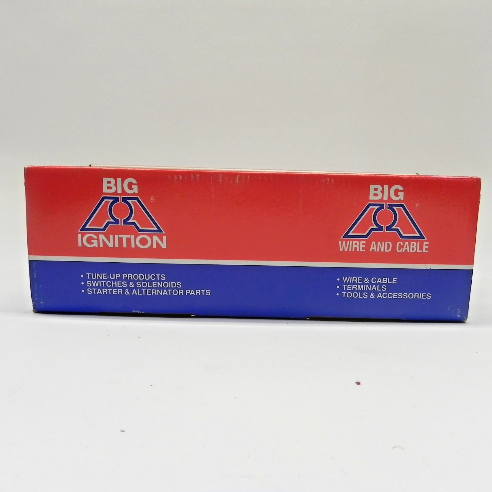 BIG A AUTOMOTIVE SERVICE STATION COMPONENTS CARDBOARD BOX EMPTY DISPLAY USED