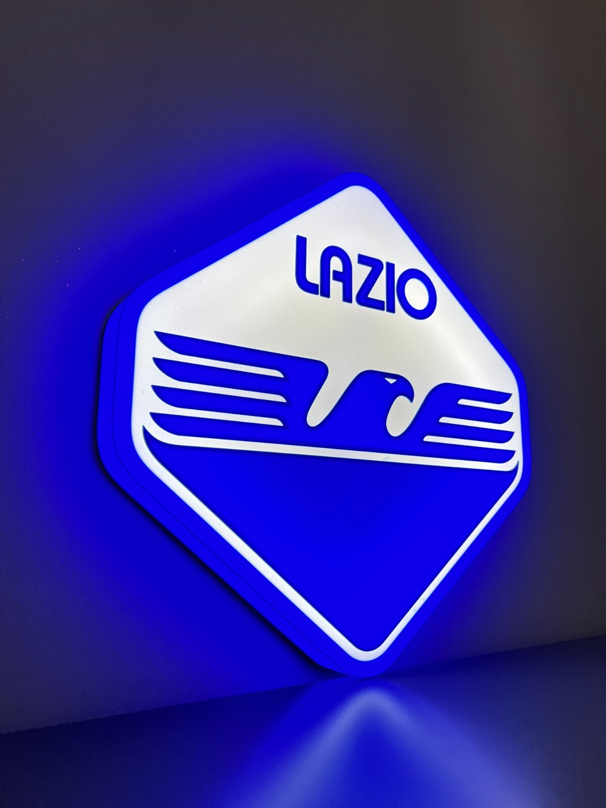 S. S. Lazio football light sign plate lighted sign logo Rome series A