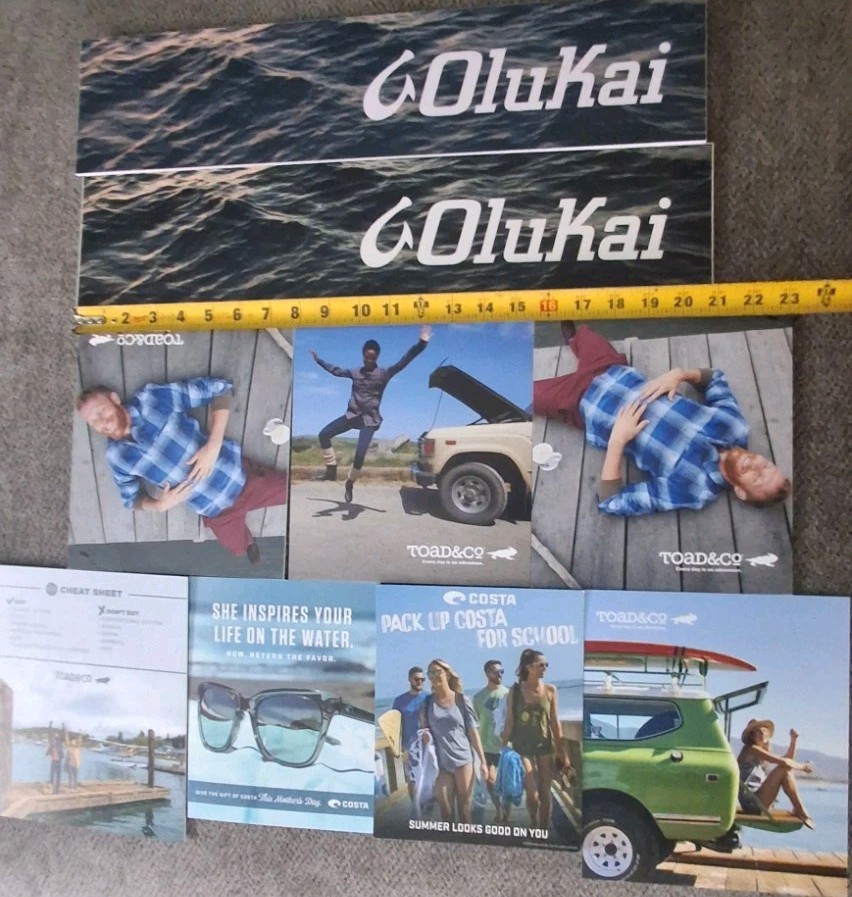 Huge Lot Of Outdoor Brand Retail Display Signs Patagonia Chaco Shop Decor