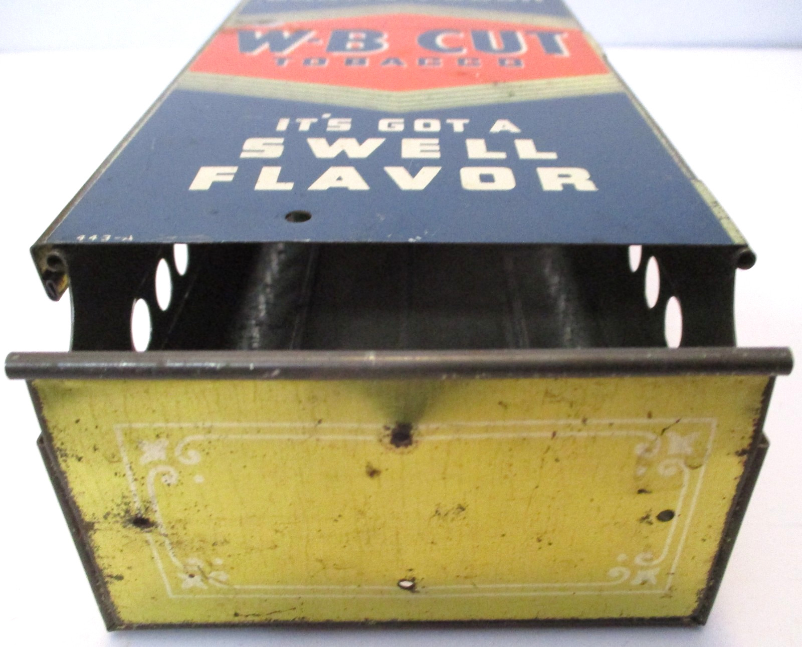 ANTIQUE W-B CUT CHEWING TOBACCO METAL STORE DISPLAY DISPENSER ~ RARE ESTATE FIND