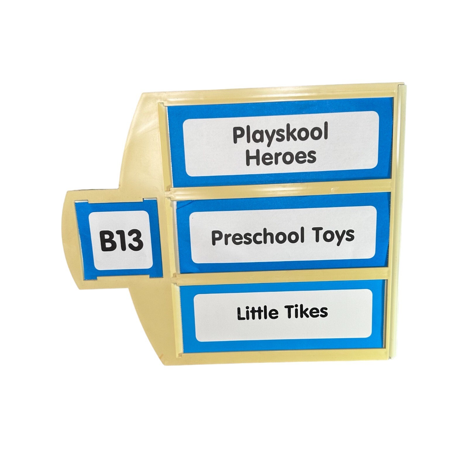 Toys R Us True Aisle Sign B13 Playskool Heroes, Preschool Toys, Little Tikes