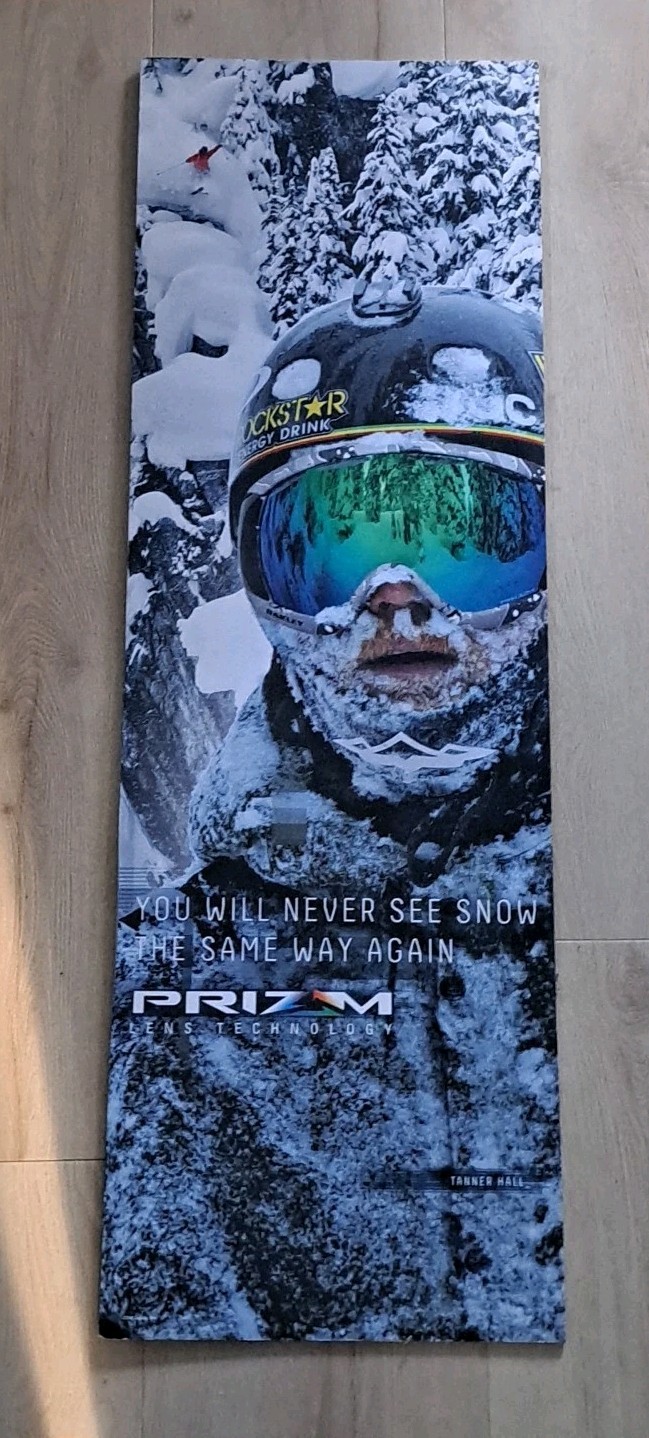 Oakley Prizm Lens Technology Store Magnet Display Poster Tanner Hall Snow