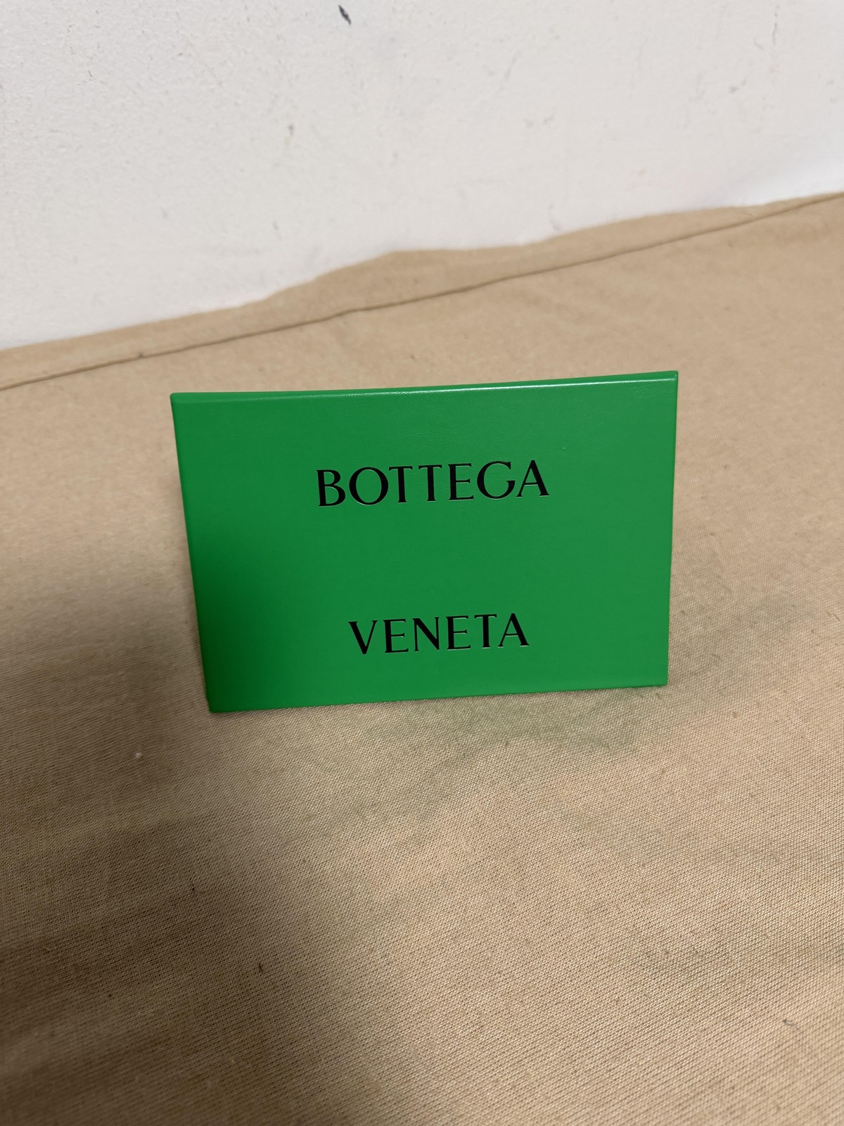 Bottega Veneta Green Counter Display Sign With Box Dust Bag Store Decor Boutique