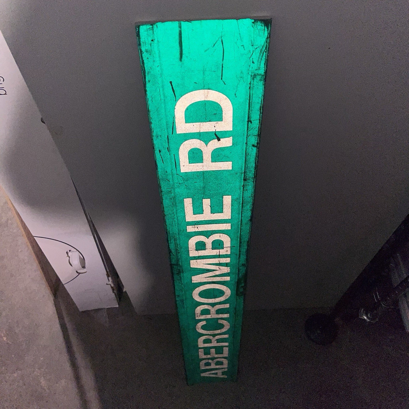 Abercrombie & Fitch Street Sign Drive Dr Store Display ? Green Aluminum A&F
