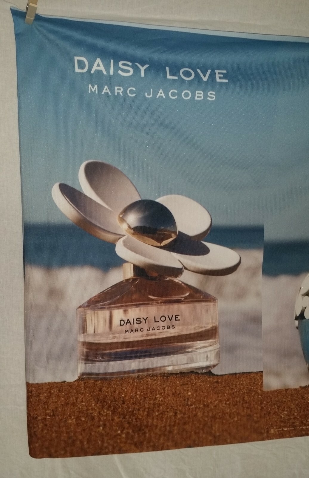 Marc Jacobs perfume fabric store advertising display sleeve wrap 27 x 25″