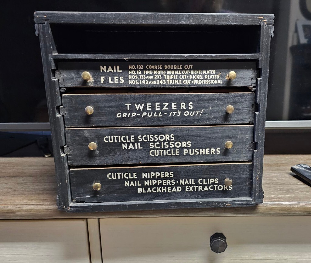 RARE Antique La Cross display and inventory cabinet