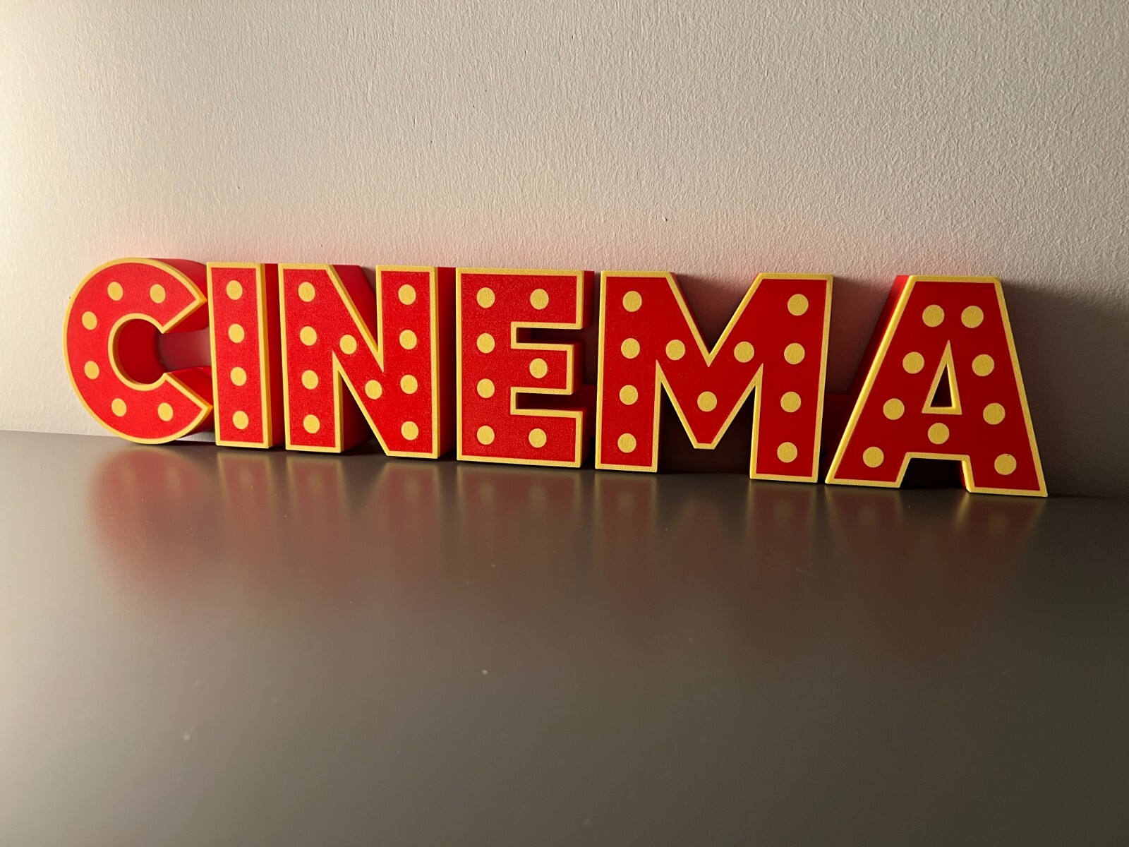 Cinema Sign Sign Sign Plaque Movie Cinema Lighted Sign Vintage Movies Logo