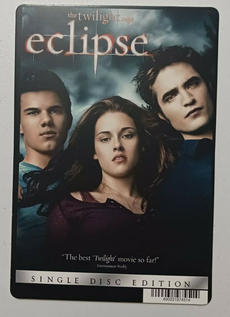 THE TWILIGHT SAGA: ECLIPSE – BLOCKBUSTER VIDEO BACKER CARD 5″X8″ – NO MOVIE