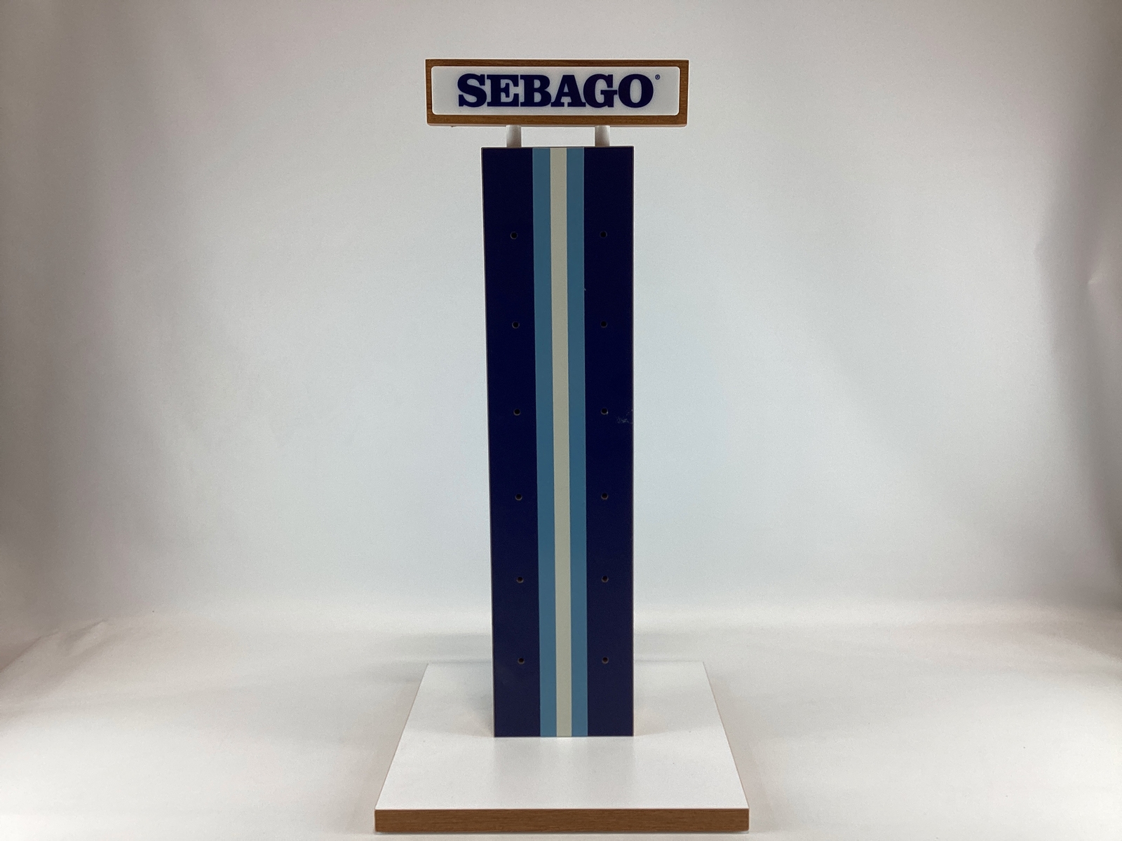 Sebago Wooden Slatwall Store Display Piece EUC