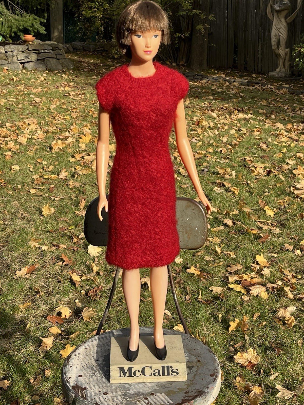 VINTAGE LARGE STORE DISPLAY MCCALLS FASHION ADVERTISING FIGURE 30 Inches