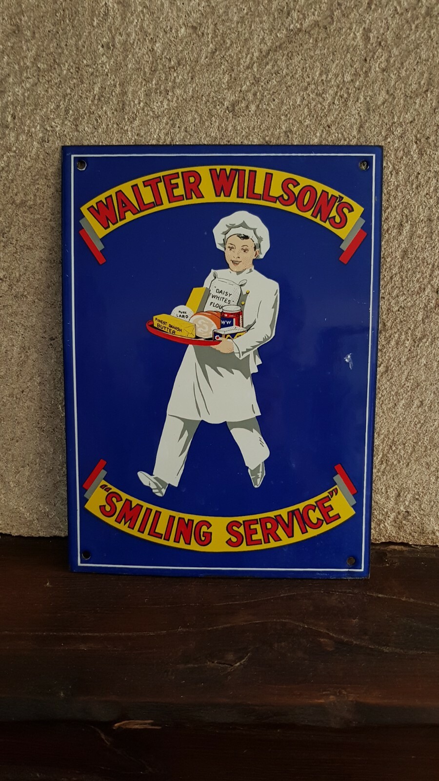 Walter Willson’s Made in England Enamel Plaque