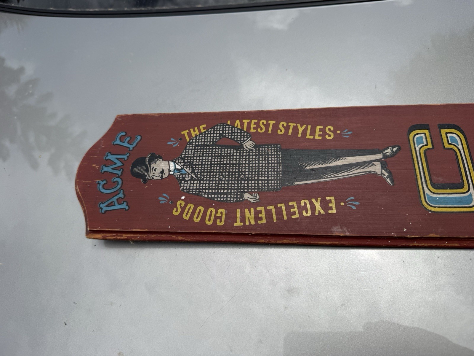 VTG 1960S ACME CLOTHIERS MENS SUITS SIGN 33’ Long