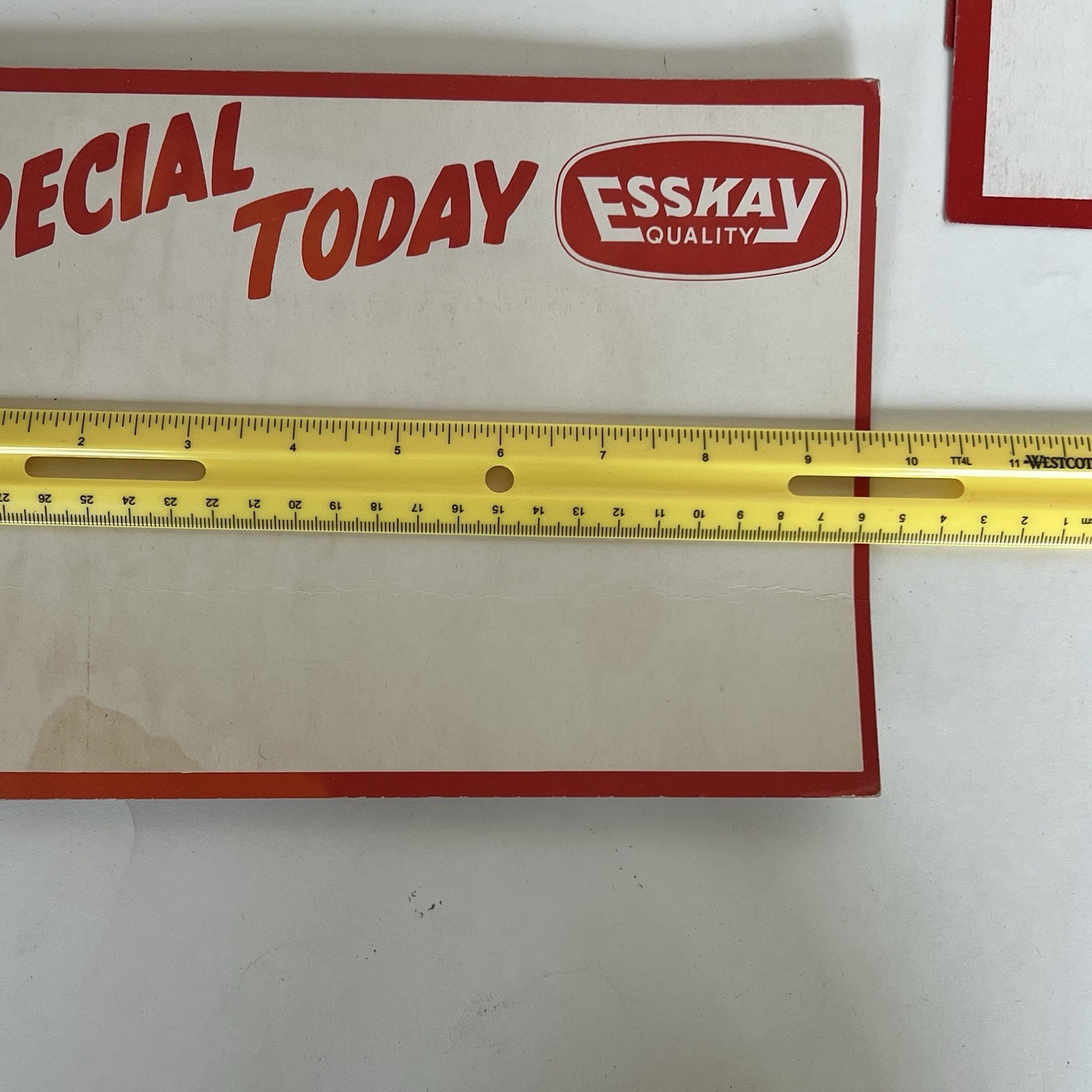 Vintage Esskay Quality Butcher Shop Blank Display Cardboard Signs Lot of 10