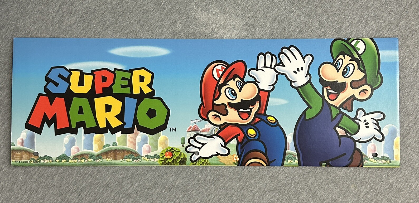 2024 Spirit Halloween Display End Cap 24″ x 8″ – Super Mario Bros.