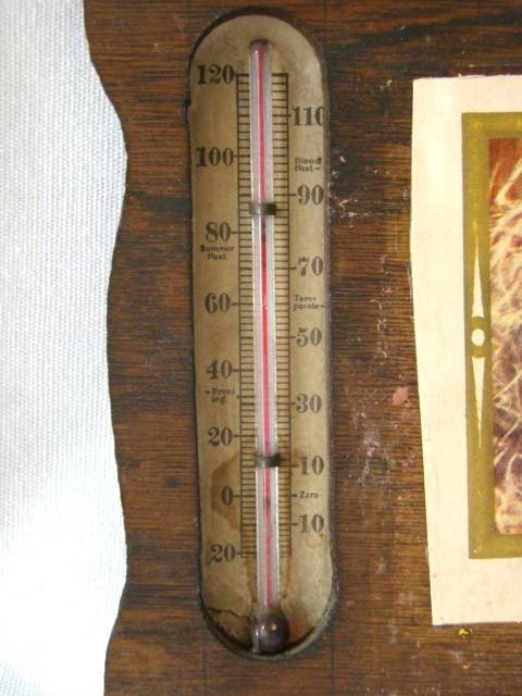 Sweet Vintage 1930s KITTY CATS Wood Plaque Thermometer Display