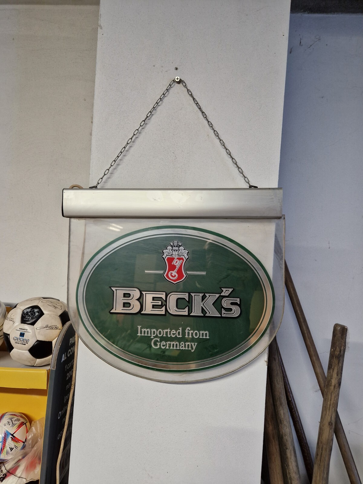 BECK’S Becks Beer Light Advertising Sign for Pub/Bar Working!