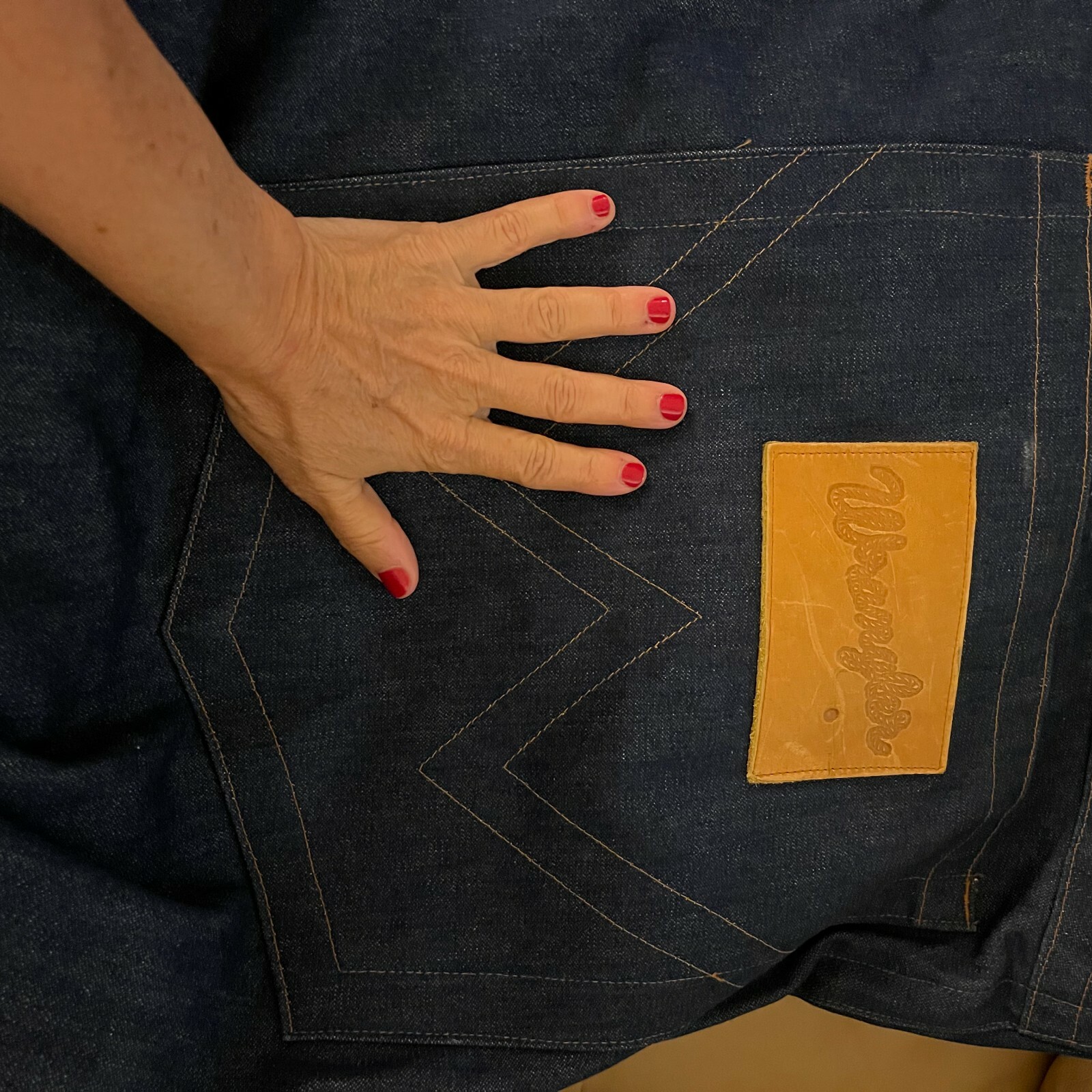Rare Vintage Wrangler HUGE GIANT Blue Denim Jeans 7 Feet Long Store Display