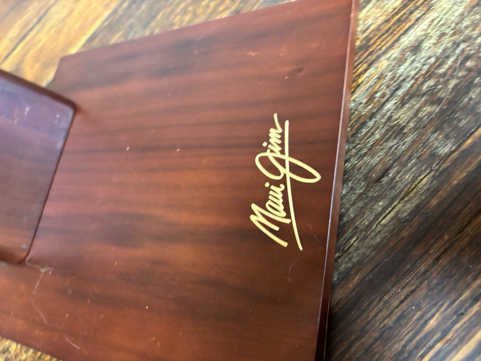 Maui Jim Polished Wood Single Sunglasses Display Chippenhook HARD TO FIND
