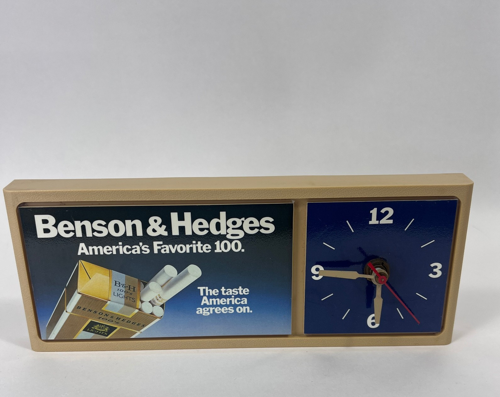 VTG Benson And Hedges Cigarette Advertising wall Clock Works