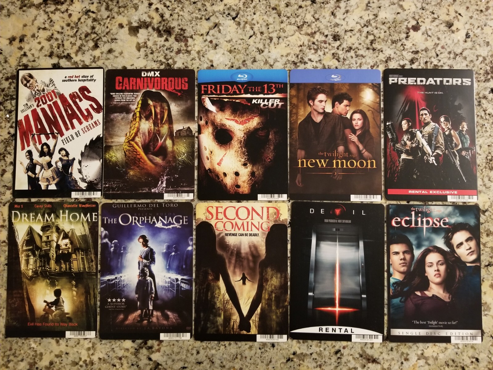 HORROR MOVIE Mini-Poster/Rental CARDS FRIDAY the 13th TWILIGHT New Moon Eclipse