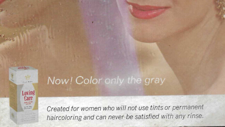 VINTAGE 1964 CLAIROL HAIR COLOR LOTION ADVERTING BEAUTY SHOP DISPLAY! COLOR PICS
