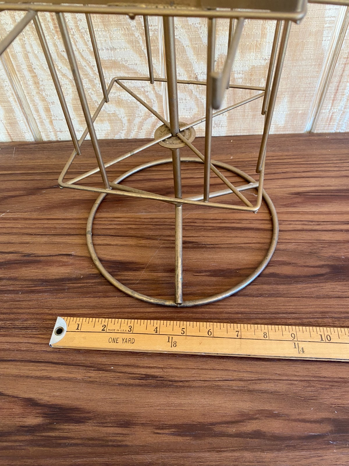 Vtg Rotating Retail Store Counter Top Display Stand Rack Jewelry Gun Candy 1950s