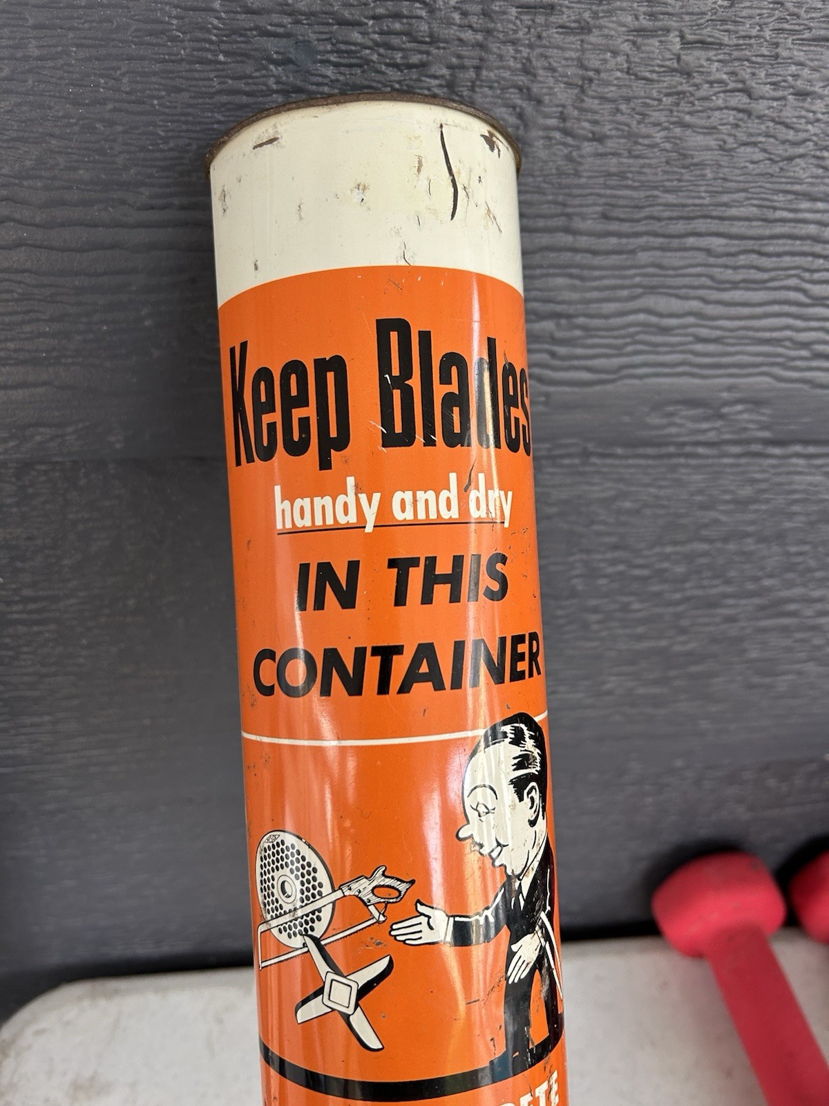 VTG PITTSBURGH ERIE PESCO PETE SAW BLADE STORE DISPLAY TIN LITHO ADVERTISING