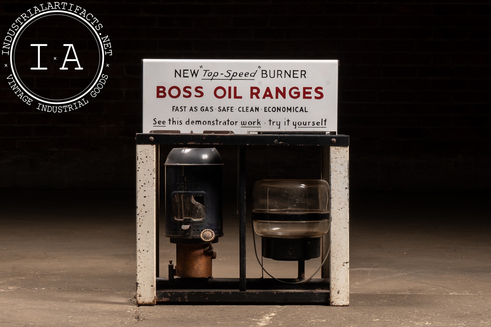 Vintage “Boss” Oil Ranges In-Store Point-of-Sale Display