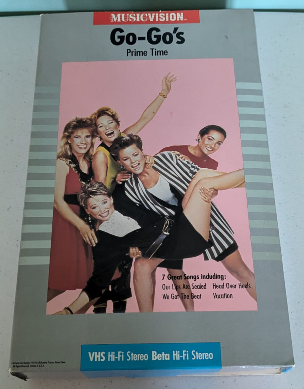 1985 Cardboard Display for the Go-Go’s Prime Time Vintage