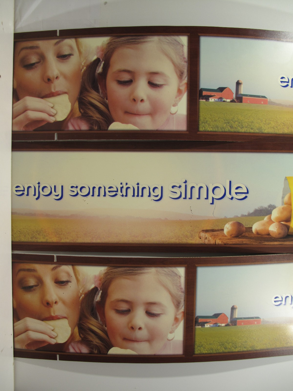 Lays Potato Chips Plastic Sign Store Display 10″x 49″~Enjoy Something~Art Decor