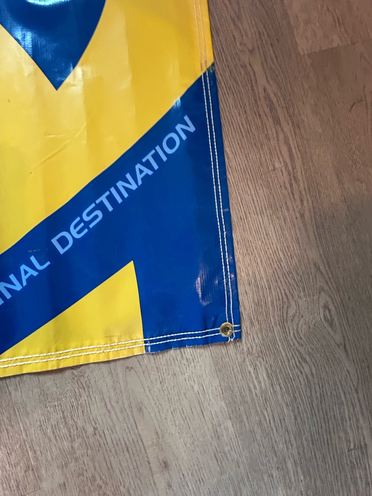 Planet Audio Logo Blue/yellow Advertising Banner Vinyl “Your Final destination”