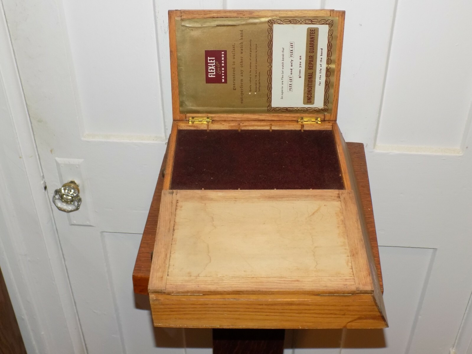 Vintage Flex-let Watch Bands Wooden Store Display