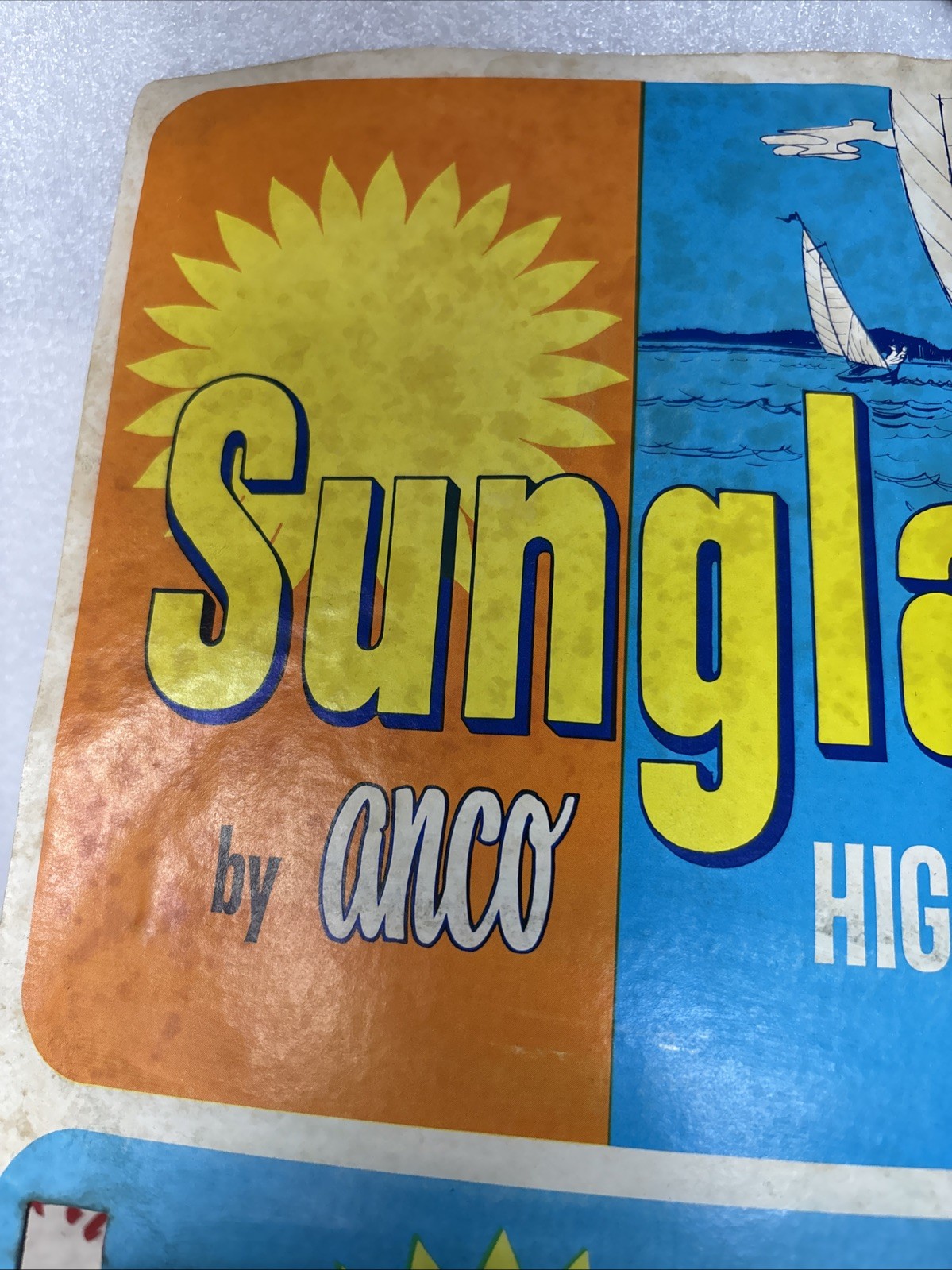 Vintage 1960s Sunglasses Anco Store Display Card